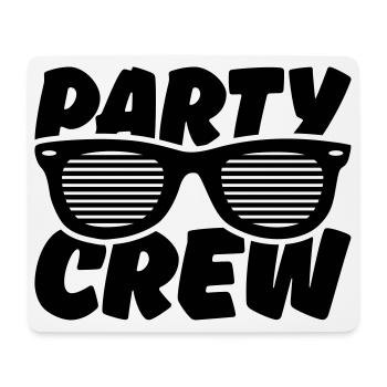 party crew - Mousepad (Querformat) - Weiß - Vorne