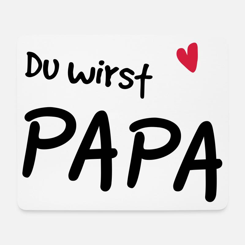 Du wirst Papa - Mousepad (Querformat) - Weiß