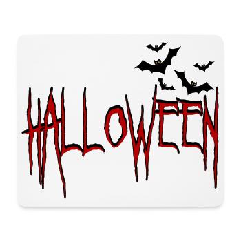 Halloween with bats - Mouse Pad (horizontal) - white - Front