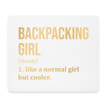 Backpacker - Mouse Pad (horizontal) - white - Front