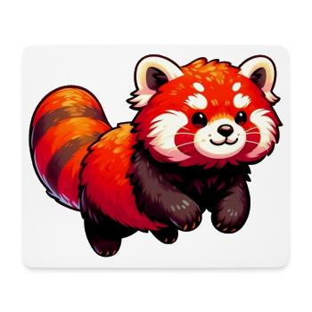 Petit panda - Tapis de souris (format paysage) - blanc - Devant