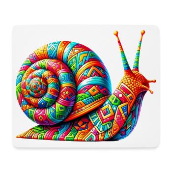 Schnecke - Mousepad (Querformat) - Weiß - Vorne