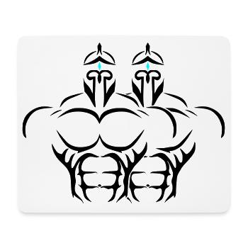 Alpha Twins Deluxe - Mousepad (Querformat) - Weiß - Vorne