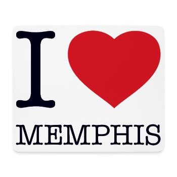 I LOVE MEMPHIS - Mouse Pad (horizontal) - white - Front