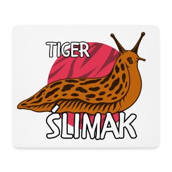 Tiger Ślimak | Lustiges polnisches Meme Shirt - Mousepad (Querformat) - Weiß - Vorne