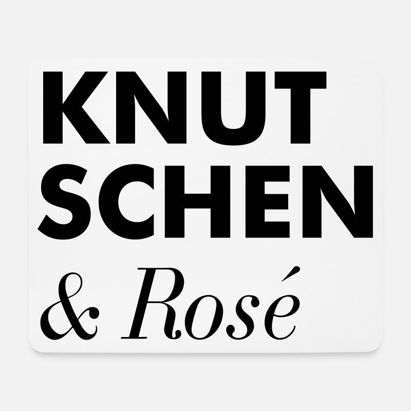 Knutschen Rosé Sommer Tshirt - Mousepad (Querformat) - Weiß