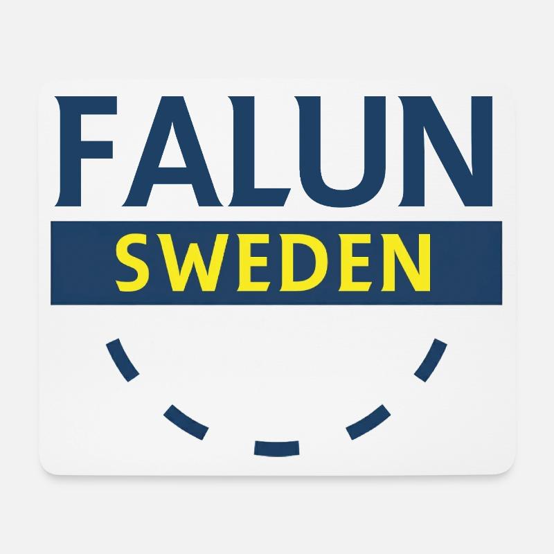Wappen von Falun Schweden - Mousepad (Querformat) - Weiß