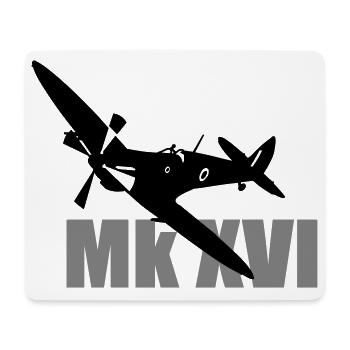 Spitfire Mk 16 - Mouse Pad (horizontal) - white - Front