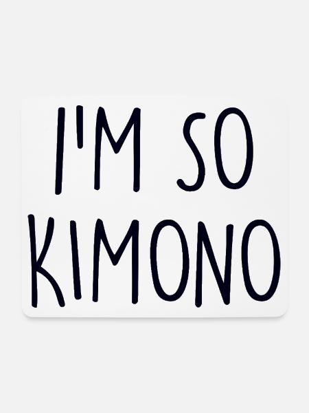 Kimono  - Mousepad (Querformat) - Weiß