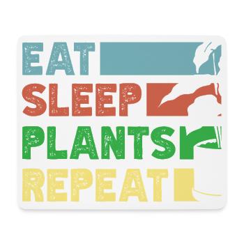 Amateur des plantes mange des plantes Plantes succulentes - Tapis de souris (format paysage) - blanc - Devant