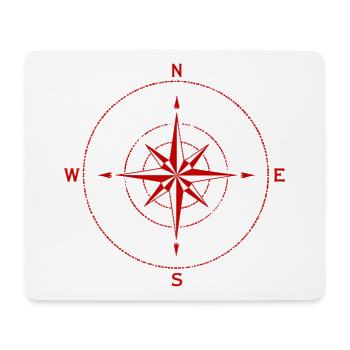 Find Your True North Compass Compass Rose Symbol - Mouse Pad (horizontal) - white - Front