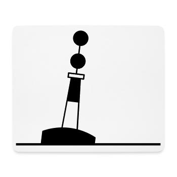 Tonne - Boje Nordsee Segeln Ostsee Maritim - Mousepad (Querformat) - Weiß - Vorne
