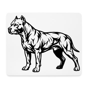 Staffordshire staff - Mouse Pad (horizontal) - white - Front