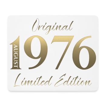 50. Geburtstag Geschenk Original August 1976 - Mousepad (Querformat) - Weiß - Vorne