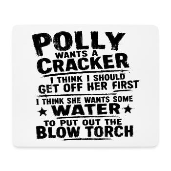 Polly - Mousepad (Querformat) - Weiß - Vorne