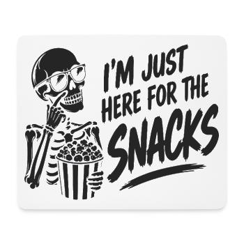 I'm Just Here for the Snacks Halloween Spruch - Mousepad (Querformat) - Weiß - Vorne