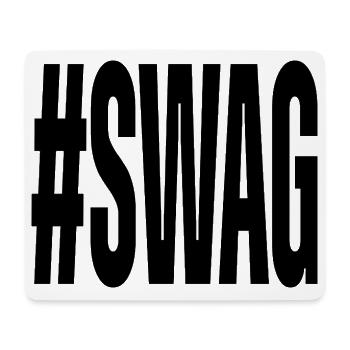 Hashtag Swag Männer und Frauen Lustig - Mousepad (Querformat) - Weiß - Vorne