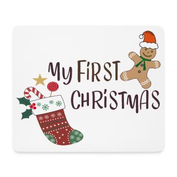 Mein Erstes Weihnachten - Mousepad (Querformat) - Weiß - Vorne