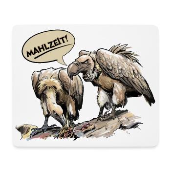 Mahlzeit Geierduo - Mousepad (Querformat) - Weiß - Vorne