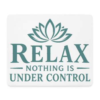Relax Lotusblüte Control - Mousepad (Querformat) - Weiß - Vorne