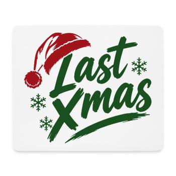 Last Xmas Mütze - Mousepad (Querformat) - Weiß - Vorne