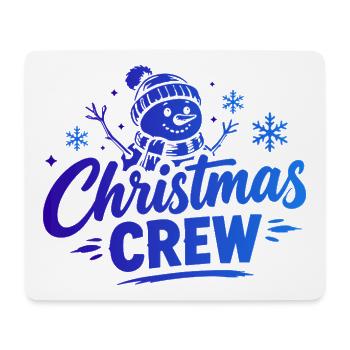 Christmas Crew Schneemann - Mousepad (Querformat) - Weiß - Vorne