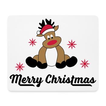 merry christmas - Mouse Pad (horizontal) - white - Front