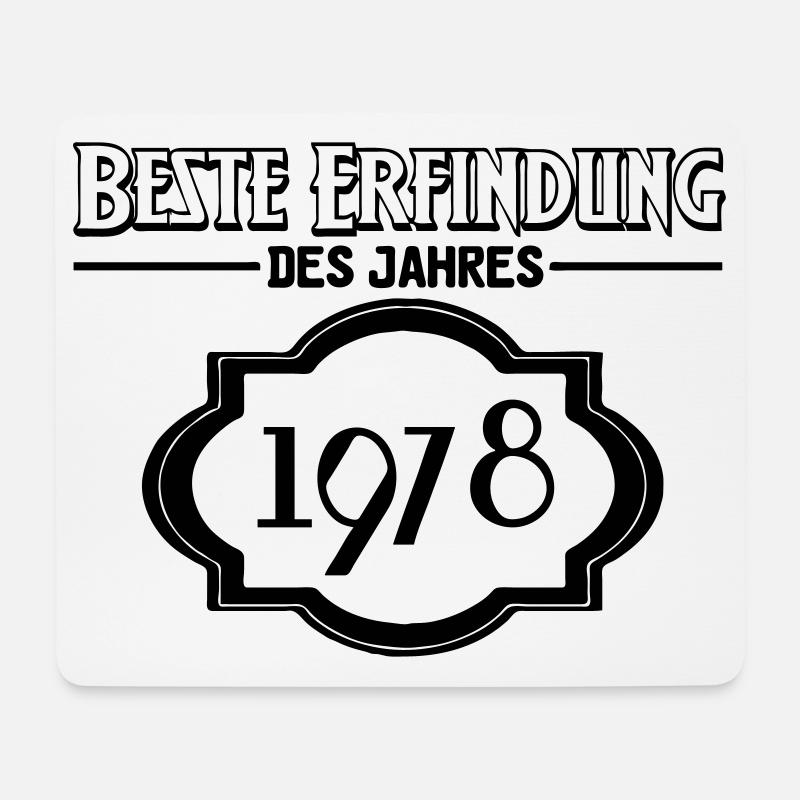 Beste Erfindung des Jahres 1978 Geschenk - Mousepad (Querformat) - Weiß