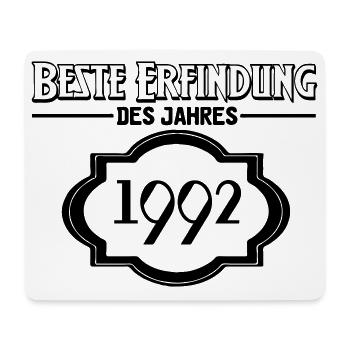 Beste Erfindung des Jahres 1992 Geschenk - Mousepad (Querformat) - Weiß - Vorne
