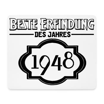 Beste Erfindung des Jahres 1948 Geschenk - Mousepad (Querformat) - Weiß - Vorne