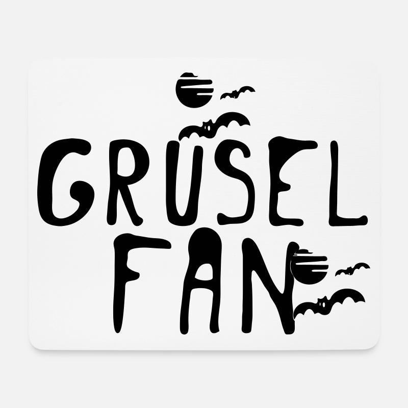 Grusel Fan Halloween Herbst Fun Spruch Geschenk - Mousepad (Querformat) - Weiß