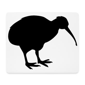 Kiwibird Nouvelle-Zélande - Tapis de souris (format paysage) - blanc - Devant