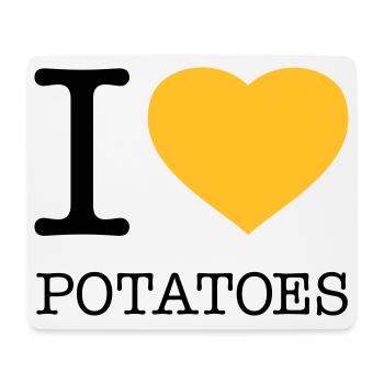 I LOVE POTATOES Potatoes Mashed potatoes - Mouse Pad (horizontal) - white - Front