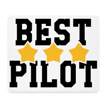 Best Pilot - Mousepad (Querformat) - Weiß - Vorne