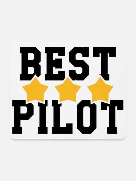 Best Pilot - Mouse Pad (horizontal) - white