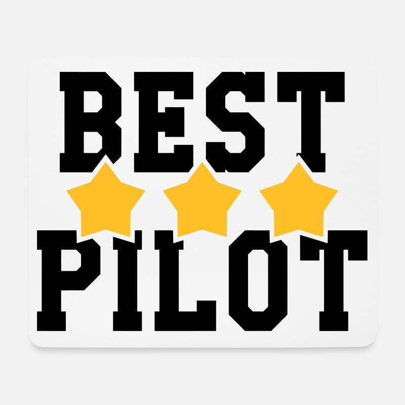 Best Pilot - Mouse Pad (horizontal) - white