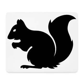 Eichhörnchen - Mousepad (Querformat) - Weiß - Vorne