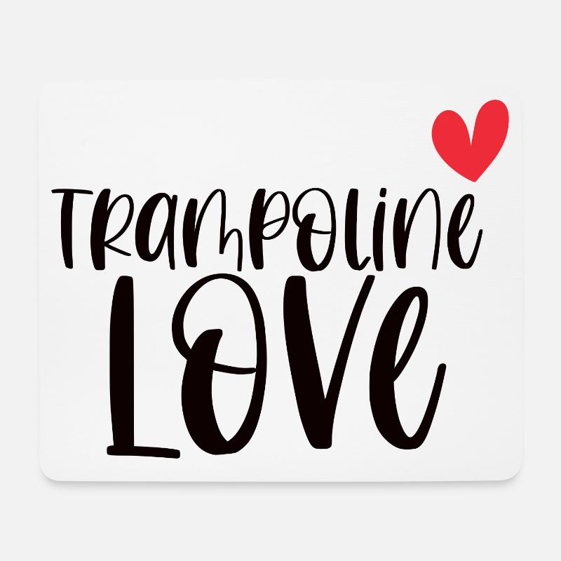 Trampolin Liebe Springen Sport Geschenk - Mousepad (Querformat) - Weiß