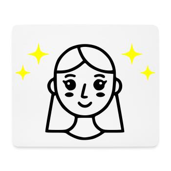 angel-radiant-face-beauty-self-loving - Mouse Pad (horizontal) - white - Front