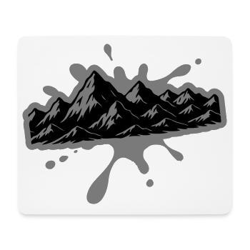 Mountains Blobs - Mouse Pad (horizontal) - white - Front