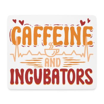 NICU Nurse Caffeine And Incubators - Mouse Pad (horizontal) - white - Front