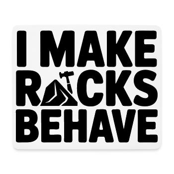 Stonemason funny saying - Mouse Pad (horizontal) - white - Front