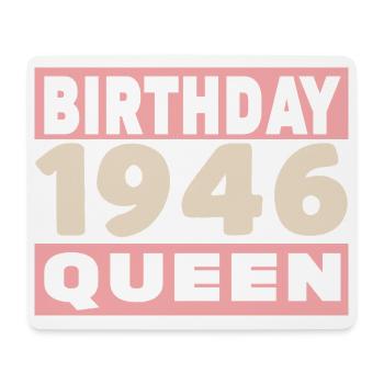 Geburtstagskönigin 80 Jahre alt 1946 Geburtstag - Mousepad (Querformat) - Weiß - Vorne
