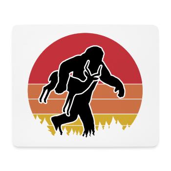 Bigfoot Antelope Vintage Humor - Mouse Pad (horizontal) - white - Front