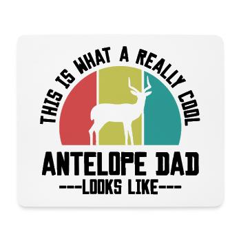 Antelope Dad Retro - Mouse Pad (horizontal) - white - Front