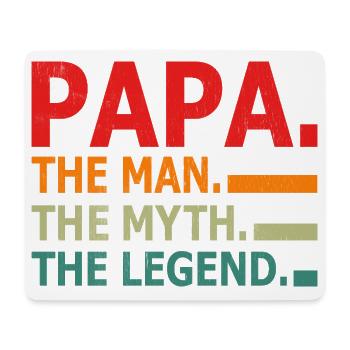 Papa The Man Myth Legend - Mouse Pad (horizontal) - white - Front