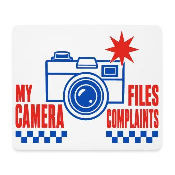Fotografie – My Camera Files Complaints - Mousepad (Querformat) - Weiß - Vorne
