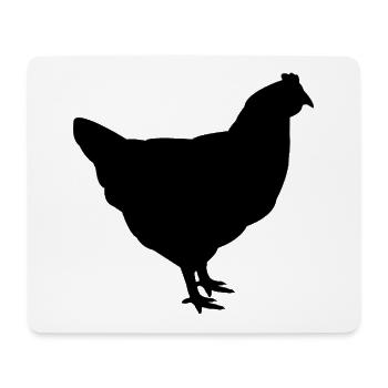 Huhn - Mousepad (Querformat) - Weiß - Vorne