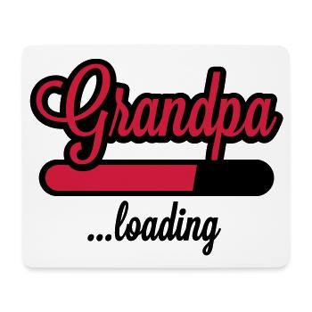 Grandpa loading - Mousepad (Querformat) - Weiß - Vorne