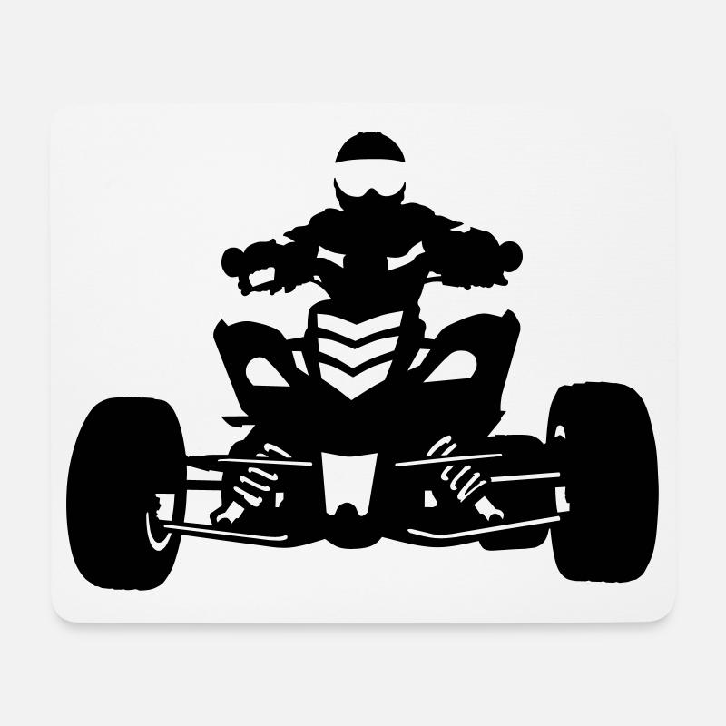 Quad - Mousepad (Querformat) - Weiß